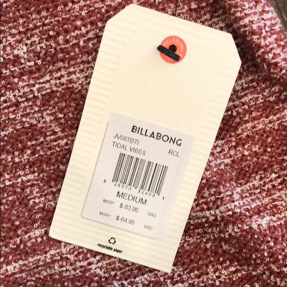 NWT Billabong Tidal Vibes Sweater Size M - Picture 6 of 6